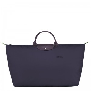 Longchamp Le Pliage Green M Travel bag - Recycled canvas Travel bags Bilberry | EF69-O6ND