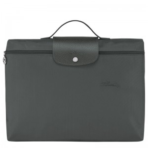 Longchamp Le Pliage Green S Briefcase - Recycled canvas Briefcase Graphite | ES12-H3UX