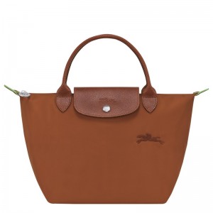 Longchamp Le Pliage Green S Handbag - Recycled canvas Handbags Cognac | PD04-Y4JJ