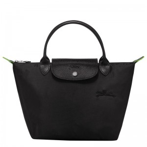 Longchamp Le Pliage Green S Handbag - Recycled canvas Handbags Black | NC45-M3PS