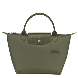 Longchamp Le Pliage Green S Handbag - Recycled canvas Handbags Forest | LP62-B7JV