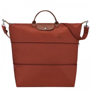 Longchamp Le Pliage Green Travel bag expandable - Recycled canvas Travel bags Chestnut | RM28-X1SJ