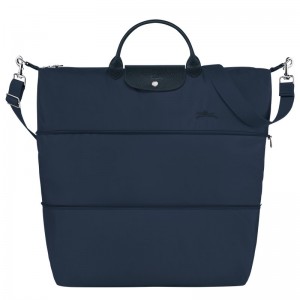 Longchamp Le Pliage Green Travel bag expandable - Recycled canvas Travel bags Navy | EP78-M1JE