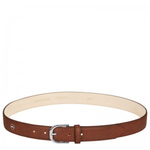 Longchamp Le Pliage Ladies' Belt - Leather Belts Cognac | DB80-H0LQ