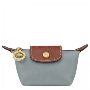 Longchamp Le Pliage Original Coin purse - Recycled canvas Cardholders & Coin purses Steel | GN02-P3EF