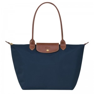 Longchamp Le Pliage Original L Tote bag - Recycled canvas Shoulder bags Navy | PF86-Z3GM