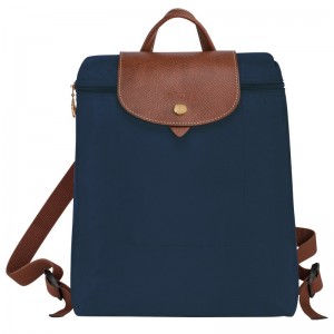 Longchamp Le Pliage Original M Backpack - Recycled canvas Backpacks Navy | RM86-N9IO