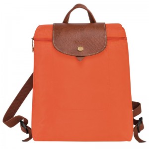 Longchamp Le Pliage Original M Backpack - Recycled canvas Backpacks Orange | GN36-M7RL