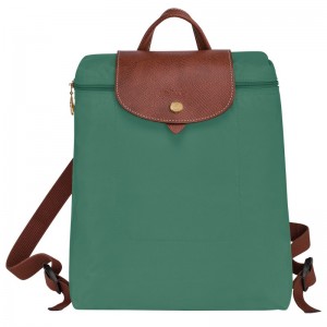 Longchamp Le Pliage Original M Backpack - Recycled canvas Backpacks Sage | NU37-R4NH