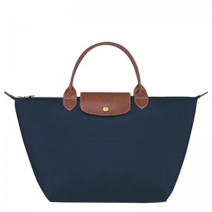 Longchamp Le Pliage Original M Handbag - Recycled canvas Handbags Navy | BB32-X5MA