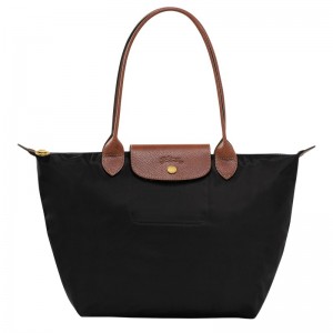 Longchamp Le Pliage Original M Tote bag - Recycled canvas Shoulder bags Black | RE74-K4TN