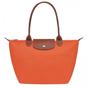 Longchamp Le Pliage Original M Tote bag - Recycled canvas Shoulder bags Orange | CT12-P9XY