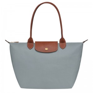 Longchamp Le Pliage Original M Tote bag - Recycled canvas Shoulder bags Steel | ED16-P4TO