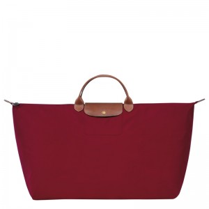 Longchamp Le Pliage Original M Travel bag - Recycled canvas Travel bags Red | VP32-Q2UP