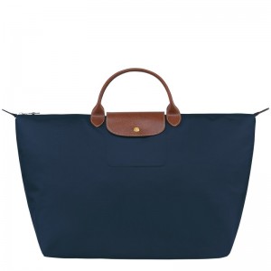 Longchamp Le Pliage Original S Travel bag - Recycled canvas Travel bags Navy | BF47-V3PD