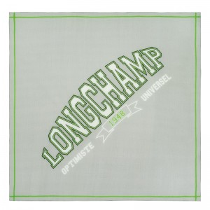 Longchamp Le Pliage University Scarf - Wool Silk Scarves Grey | SZ54-E2XD