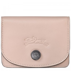 Longchamp Le Pliage Xtra Card holder - Leather Pouches & Cases Nude | HU95-A5CA