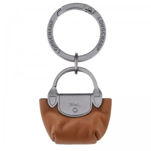 Longchamp Le Pliage Xtra Key ring - Leather Key rings Cognac | PH48-E8VK