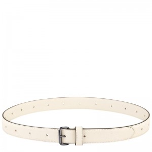 Longchamp Le Pliage Xtra Ladie's belt - Leather Belts Ecru | FD33-G6FS