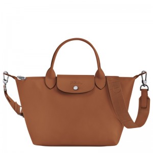 Longchamp Le Pliage Xtra S Handbag - Leather Handbags Cognac | KQ02-F1EA