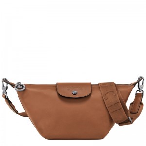 Longchamp Le Pliage Xtra XS Crossbody bag - Leather Crossbody bags Cognac | FF01-K4LK