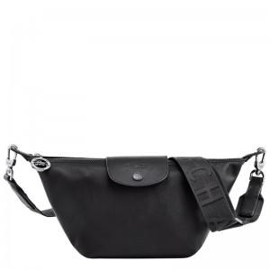 Longchamp Le Pliage Xtra XS Crossbody bag - Leather Crossbody bags Black | HN53-G0DC