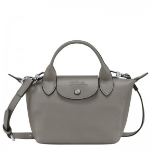 Longchamp Le Pliage Xtra XS Handbag - Leather Handbags Turtledove | MI37-U5PJ