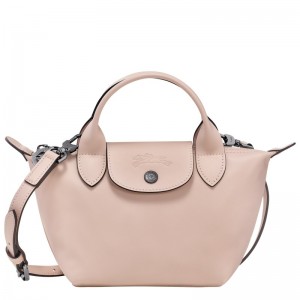 Longchamp Le Pliage Xtra XS Handbag - Leather Handbags Nude | QX40-K2NK