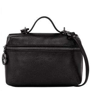 Longchamp Le Pliage Xtra XS Vanity - Leather Crossbody bags Black | DM78-X8FP