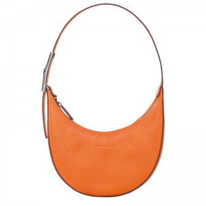 Longchamp Le Roseau Essential S Hobo bag - Leather Shoulder bags Orange | TC90-K6LH