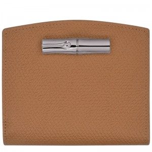 Longchamp Le Roseau Wallet - Leather Wallets Natural | UN03-O2XN