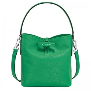 Longchamp Le Roseau XS Bucket bag - Leather Crossbody bags Green | CS21-X9ZX