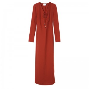 Longchamp Long dress - Crepe Dresses & Skirts Sienna | WS67-Z7SF