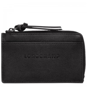 Longchamp Longchamp 3D Card holder - Leather Cardholders & Coin purses Black | YL82-V1AS