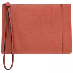 Longchamp Longchamp 3D Pouch - Leather Pouches & Cases Sienna | KA98-Q1IE