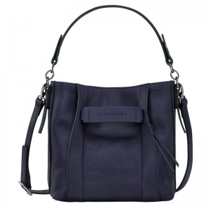 Longchamp Longchamp 3D S Crossbody bag - Leather Crossbody bags Bilberry | PR95-C1YN