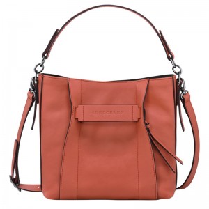 Longchamp Longchamp 3D S Crossbody bag - Leather Crossbody bags Sienna | UX30-J7GU