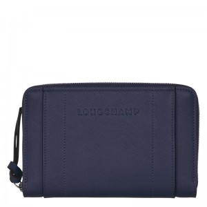 Longchamp Longchamp 3D Wallet - Leather Wallets Bilberry | SU91-T3FN