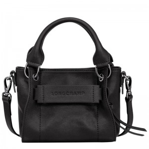 Longchamp Longchamp 3D XS Handbag - Leather Handbags Black | BA41-M2QH