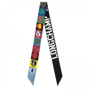 Longchamp Longchamp x Robert Indiana Headband - Silk Headbands Multicolor | IQ49-K3PY