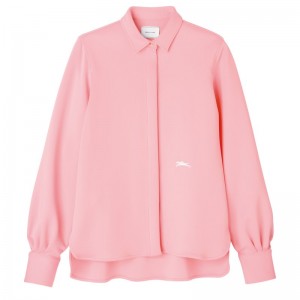 Longchamp Shirt - Jersey Tops & Blouses Pink | FY65-Z5JD