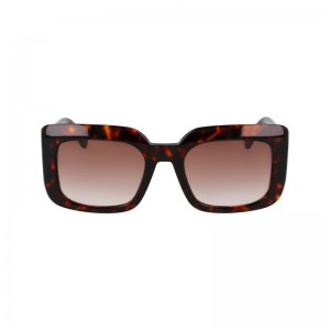 Longchamp Sunglasses - OTHER Sunglasses Dark Havana | XH84-N6YU