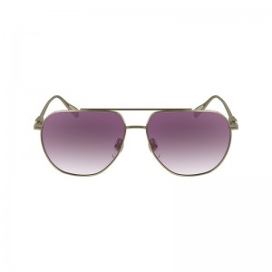 Longchamp Sunglasses - OTHER Sunglasses Gold/Pink | FT86-Y4WO