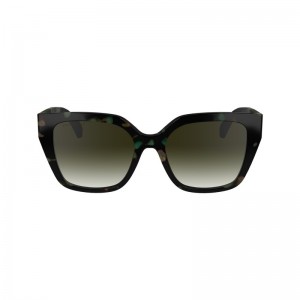 Longchamp Sunglasses - OTHER Sunglasses Green Havana | KF81-J8XD