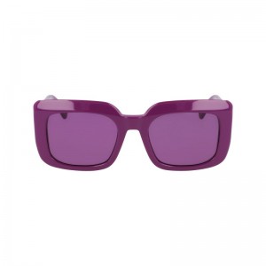 Longchamp Sunglasses - OTHER Sunglasses White/Violet | RL16-E8HR