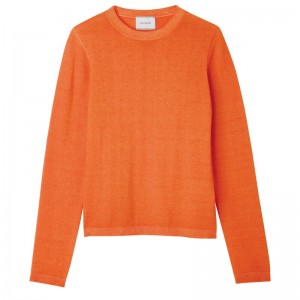 Longchamp Sweater - Knit Tops & Blouses Orange | AD33-H2HQ