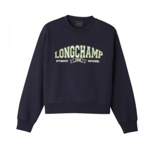 Longchamp Sweatshirt - Jersey Tops & Blouses Navy | SS69-F5XD