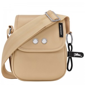 Longchamp Très Paris XS Clutch - Leather Crossbody bags Beige | AH72-U1BY