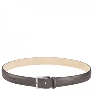 Longchamp Végétal Men's belt - Leather Belts Grey | SW73-U8RX