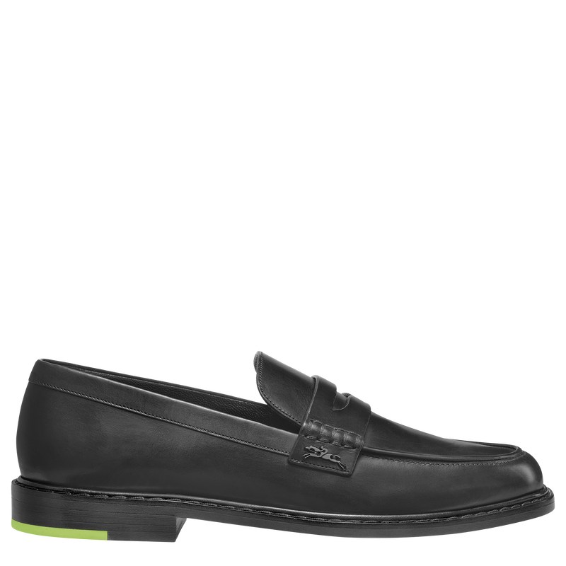 Longchamp Au Sultan Loafer - Leather Loafers Black | AB50-K4XN